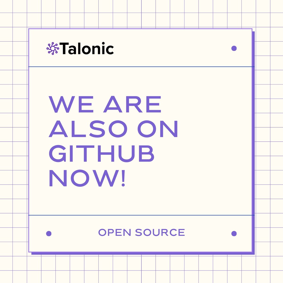 Talonic.ai (@talonicai) on Twitter photo Exciting news for all the #tech people out there!
💜We happily announce that we’ve released part of the Talonic tech as #OpenSource for everyone to use. Check it out!
🌐Find out more in our GitHub page: github.com/talonicdev Exciting news for all the #tech people out there!
💜We happily announce that we’ve released part of the Talonic tech as #OpenSource for everyone to use. Check it out!
🌐Find out more in our GitHub page: github.com/talonicdev