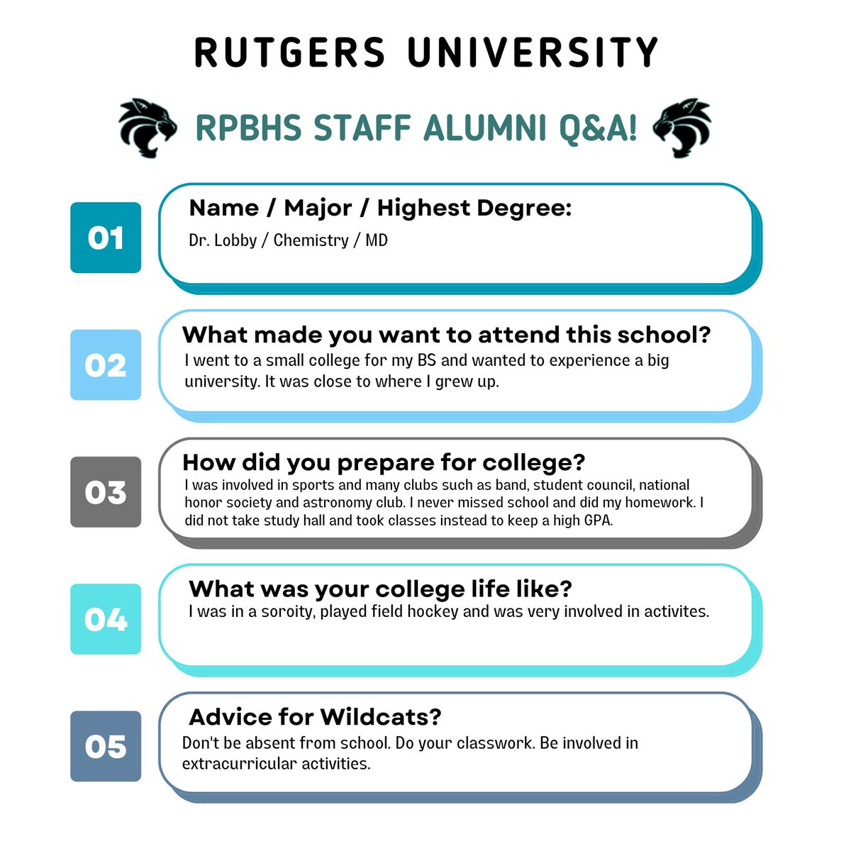 Happy Wednesday! Our College of the week is RUTGERS UNIVERSITY, located in New Jersey!

Check out the fun facts &amp; some helpful advice from Dr. Lobby who is an Alumni!

To learn more about the school check out their website here:rutgers.edu