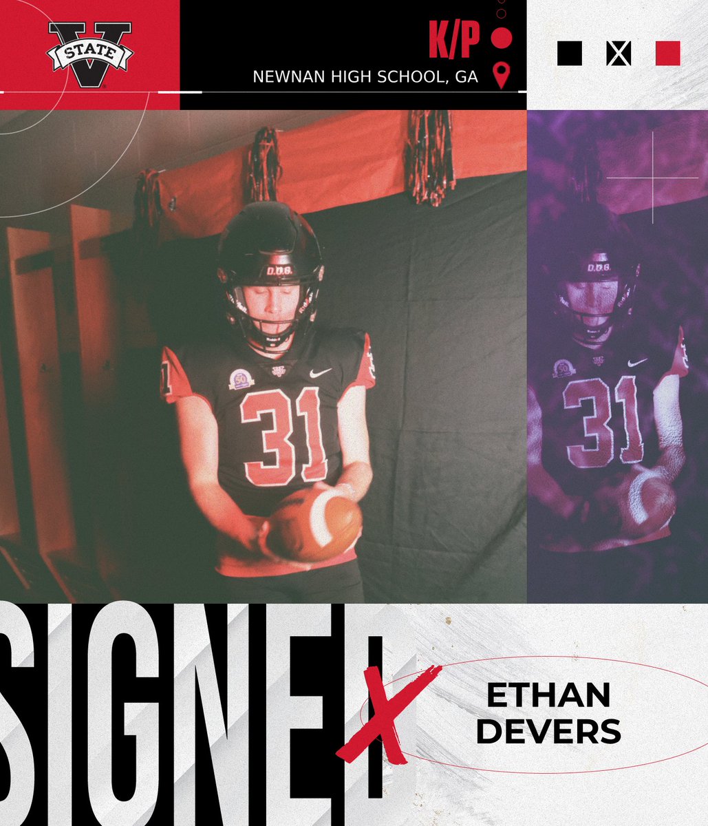 Valdosta State Football (@vstate_football) on Twitter photo 🔴⚫️2024 SIGNEE⚫️🔴
Ethan Devers ( <a href="/EthanDevers41/">Ethan Devers</a> )
🔥 : Kicker/Punter
📚 : Newnan High School (Newnan, GA)
📏 : 5'10 - 180
📽️ : tinyurl.com/4b8wume6
#DOG #WaterTheSeed #VSUNSD24 🔴⚫️2024 SIGNEE⚫️🔴
Ethan Devers ( <a href="/EthanDevers41/">Ethan Devers</a> )
🔥 : Kicker/Punter
📚 : Newnan High School (Newnan, GA)
📏 : 5'10 - 180
📽️ : tinyurl.com/4b8wume6
#DOG #WaterTheSeed #VSUNSD24