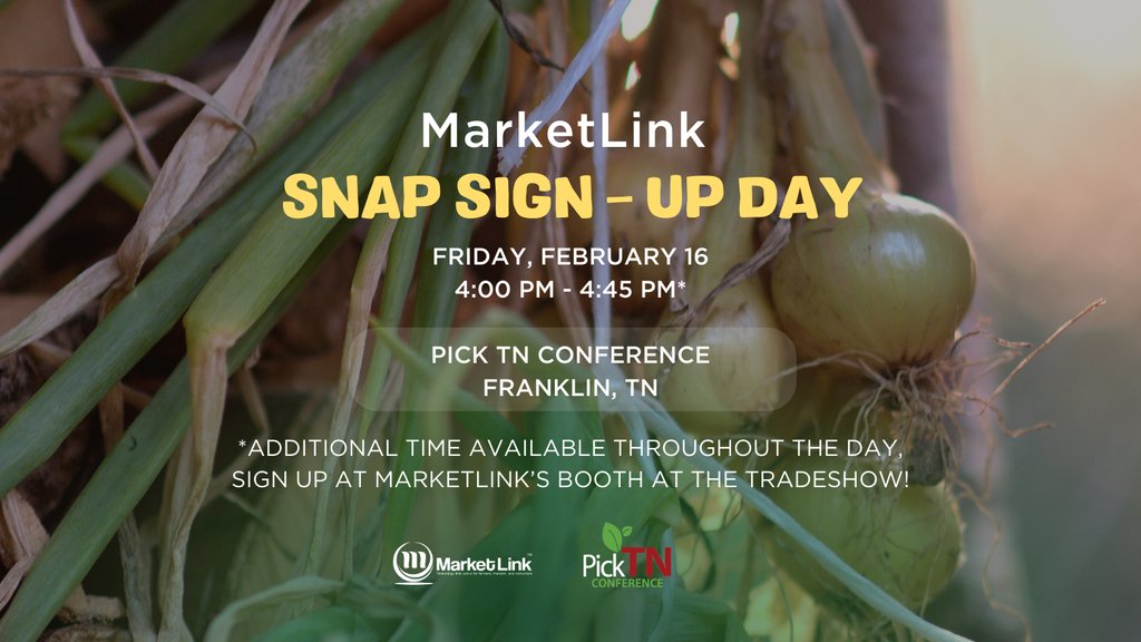 No Zoom, no techincal difficulties. Read our flyer to understand what you need to bring/prepare if you'd like to sign-up with MarketLink in-person at @picktnconference. #mymarketlink #nafmnp #snapsignupday 

learn more: l8r.it/HuiA
