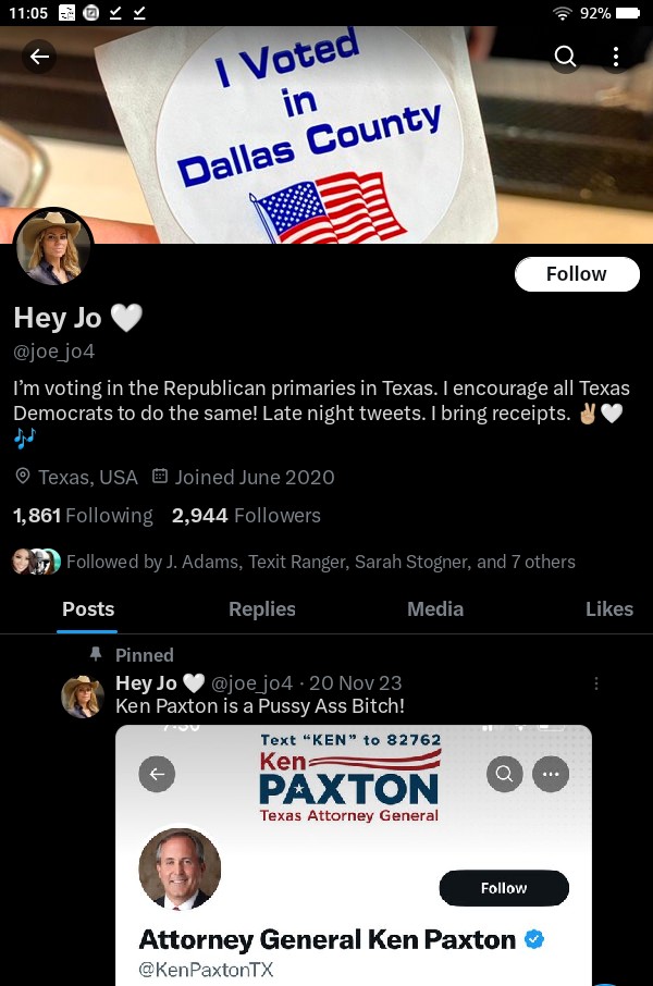 JohnBasham's tweet photo. BREAKING: Texas Democrats Are Encouraging Their Party Members To Skip Their Primary &amp; Instead Vote In The @TexasGOP Primary In An Attempt To Stop @realDonaldTrump &amp; Keep The RINO Democrat Supporters In The Texas House From Being Thrown Out! https://t.co/hkMcx7DEjA