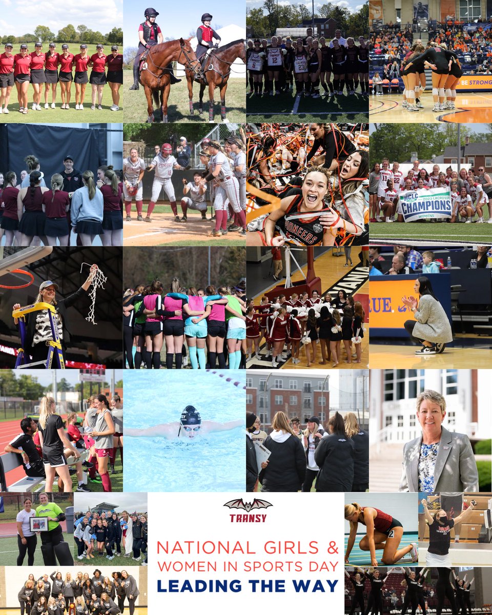 TransySports's tweet image. Happy National Girls and Women in Sports Day! 

Today and everyday, Transylvania is proud to honor and celebrate the talented women who make Transylvania Athletics one of the best in college sports❗️

#FlyPios🦇 x #NGWSD