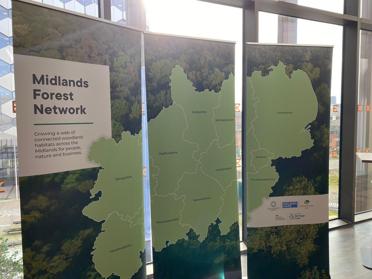 NatForestCo's tweet photo. We were pleased to be joined by key partners and organisations today to discuss the #MidlandsForestNetwork, with lots of great discussion around opportunities, challenges and ambitions. ๐ณ @midsengine @WoodlandTrust @HeritageFundUK @DefraGovUK https://t.co/Vexpcjf4JK