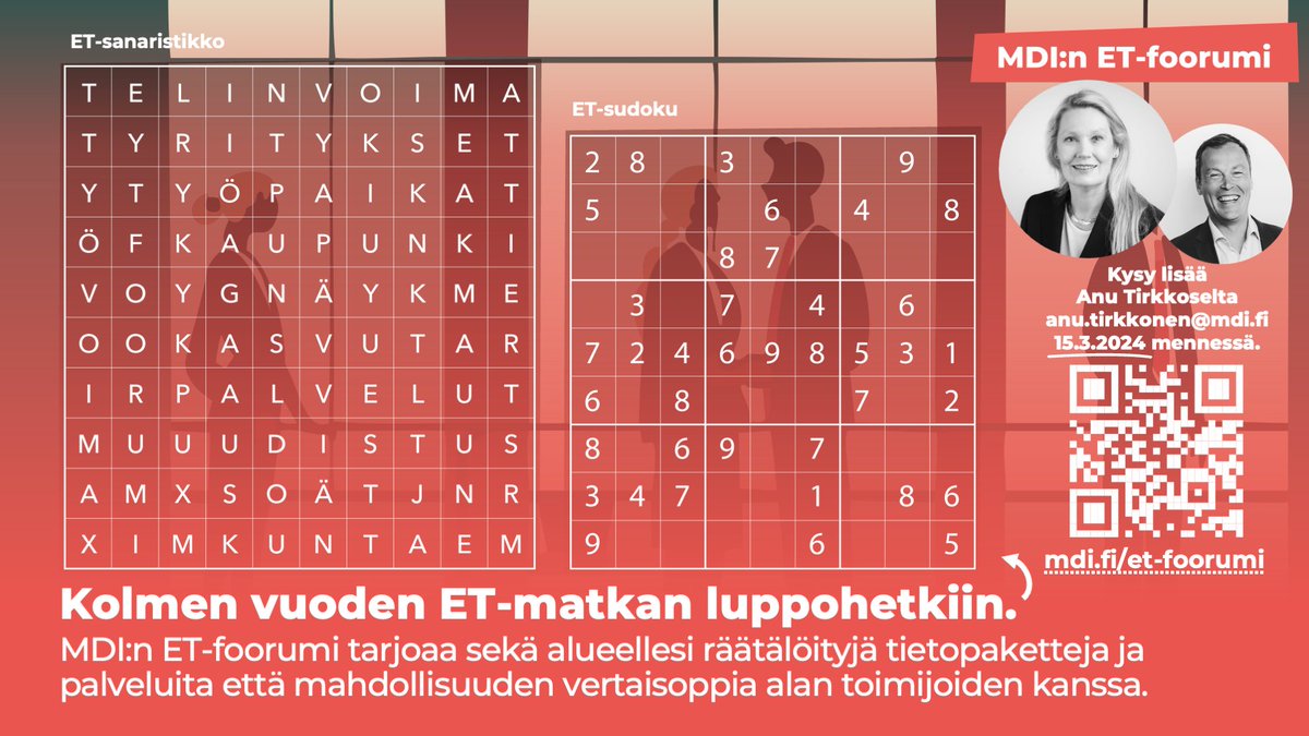 MDIfriends's tweet photo. RAFO:n risteilijät hox!

Ohjelman suvantovaiheisiin ja levollisiin laineisiin ruutukaappaus tästä ET-sudokusta.

Midin Janne ja Rasse mukana laivalla ja heillä lisätietoa (edit note: erit. Jannella) MDI:n uudesta ET-foorumista. Kickoff 10.4.2024. #rafo https://t.co/gIAfJKCzFa