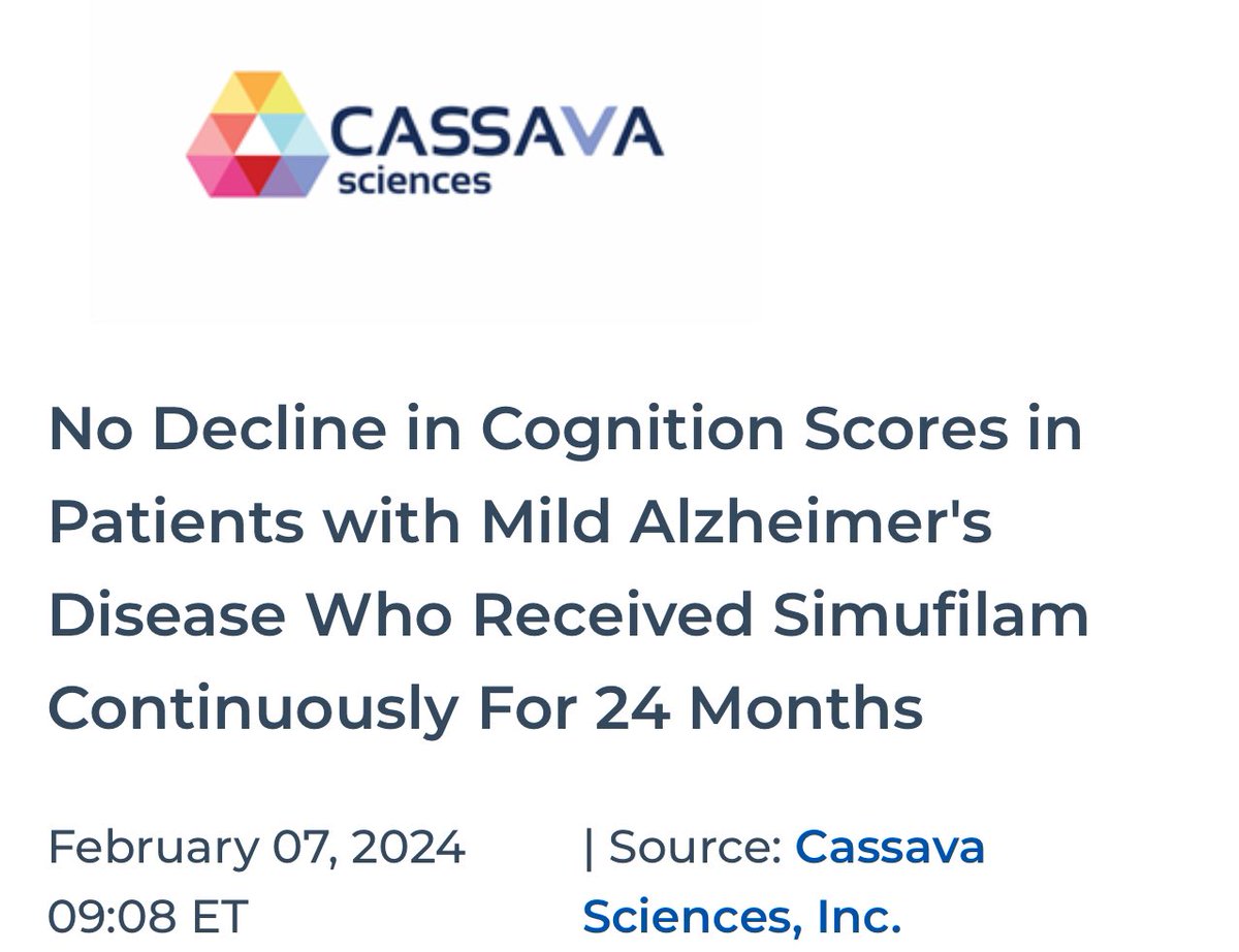 $SAVA #ENDALZ cassavasciences.com/node/16791/pdf