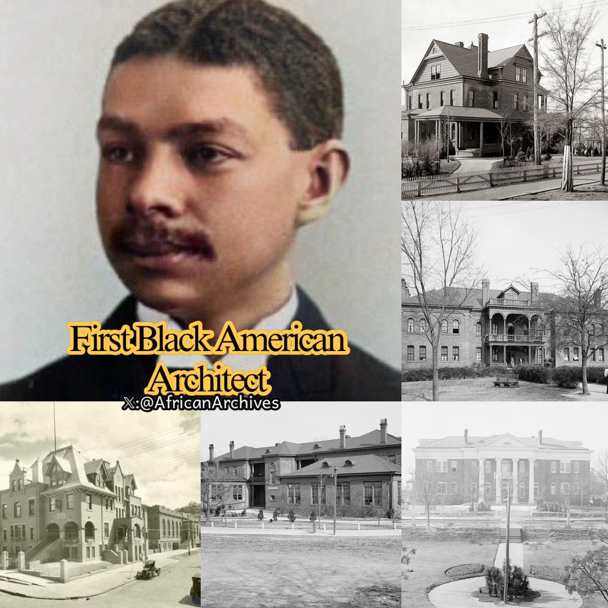 The first black American architect to graduate from MIT and the country’s first academically trained black architect, Robert R. Taylor was truly groundbreaking. Born in North Carolina in 1868, he learned carpentry and construction from his father, a former slave, and worked as a