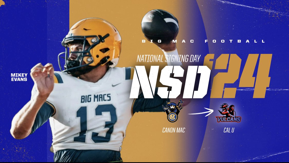 BigMacsFootball's tweet photo. Congrats @MikeEvans2024 on NSD 24! https://t.co/iwvtFCNM0g
