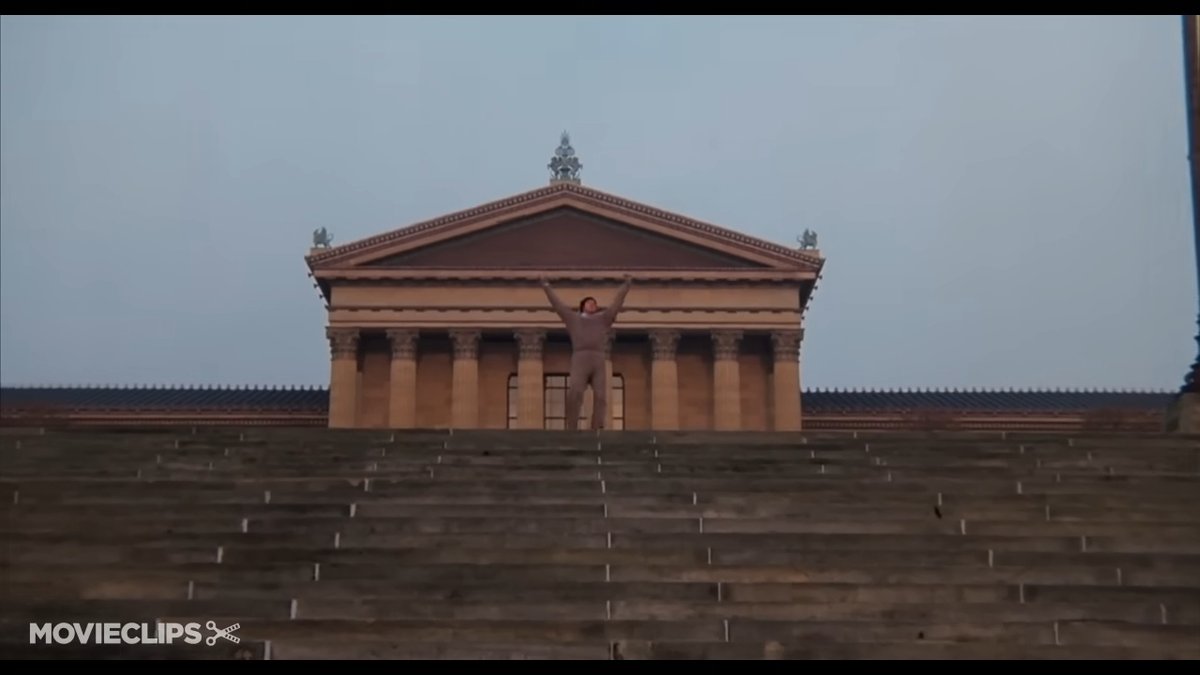 JimmyH_723's tweet photo. Using Giannetti's concepts about film, its clear to see Avildsens use of screen positioning in Rocky l by placing Rocky near the top of the screen and showing his importance by using a front facing territorial shot which places the camera (our view) below him . #smc355 https://t.co/vHDd2YQkR1