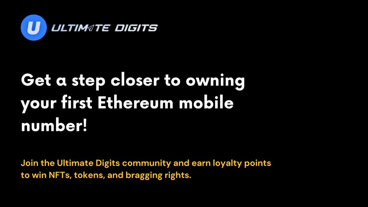 Ultimate Digits is among the elite projects partnered with <a href="/Galxe/">Galxe</a> to launch loyalty points. Prove you're a Superhuman (not a bot) to win assured Galxe points, which have a redemption multiple for our upcoming token. It's easy 👉 galxe.com/ultimatedigits…