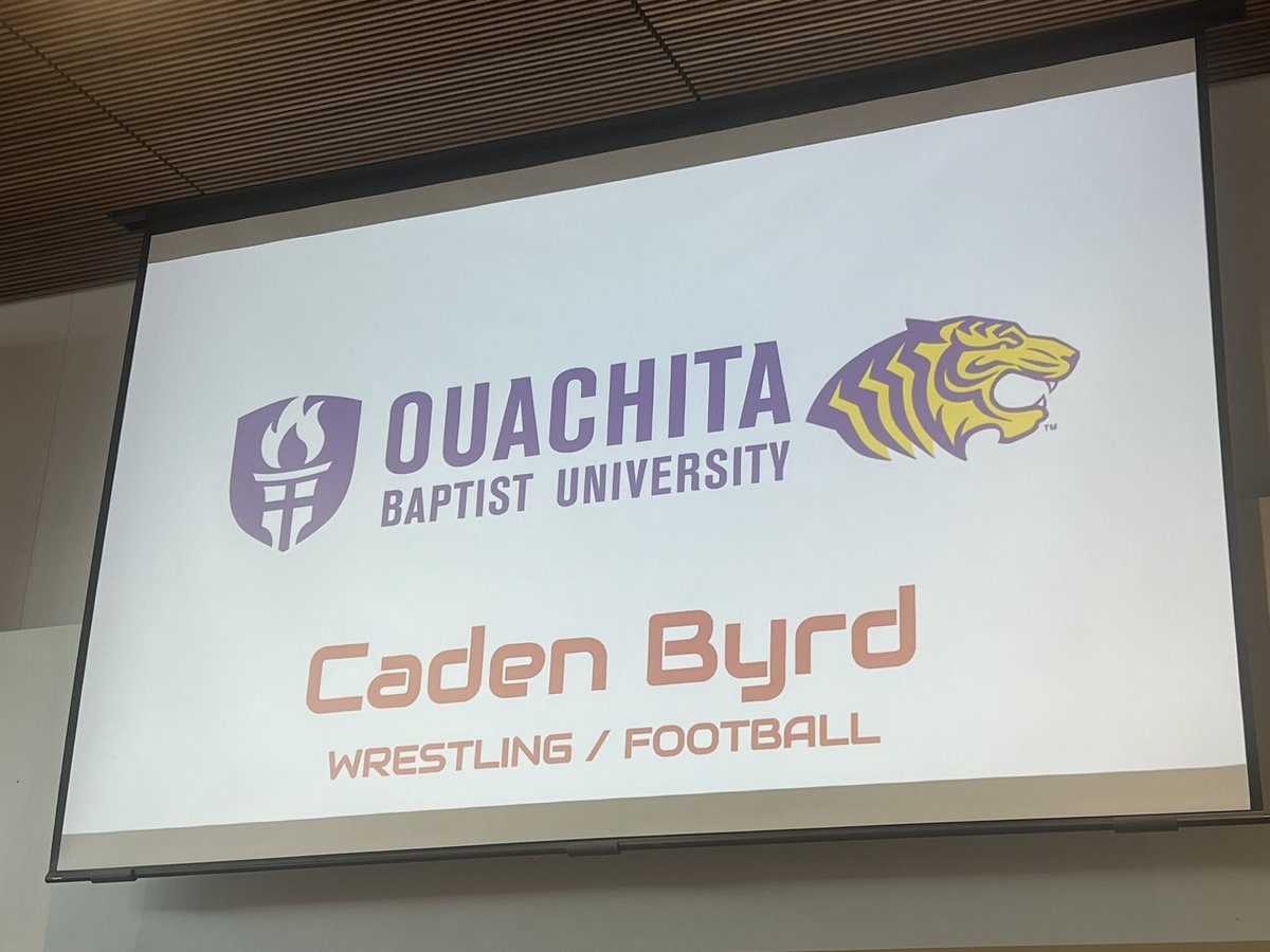 Congratulations to @cayden_byrd on signing with @OuachitaTigers !! We are proud of you! #2Sports #RecruitLH