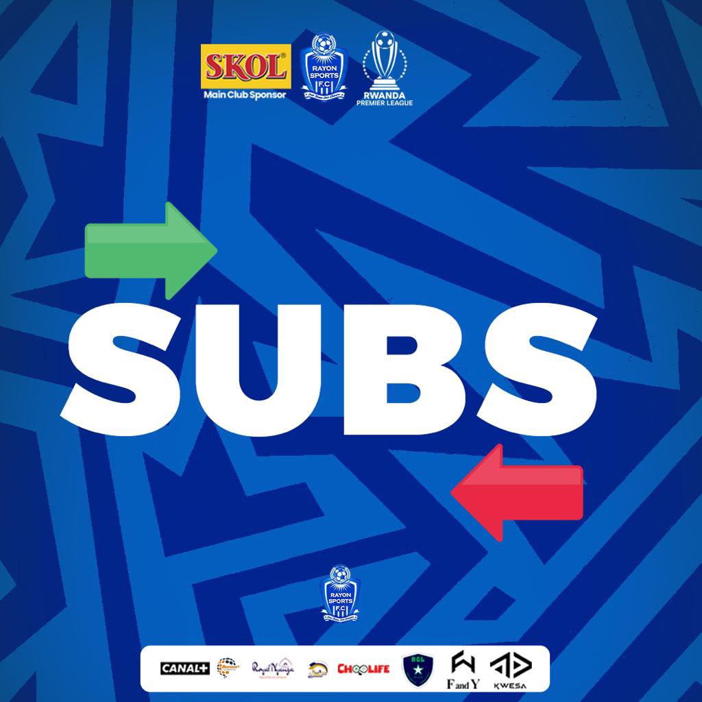 rayon_sports's tweet photo. #PNL #AMARAY

66’

Hadji IRAGUHA⬇️
Youssef RHARB⬆️

#Gikundiro https://t.co/H1NDAOCjLI