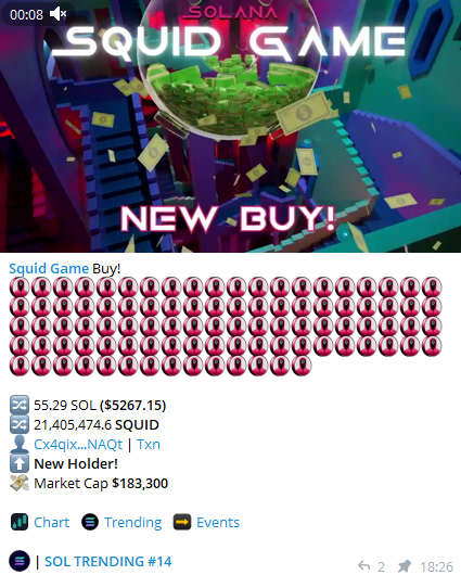$MYRO Whales are joining $SQUID

A lot has been accomplished in the first 36hours of $SQUID on $SOL and much more has to be achieved yet.

🦑🦑🦑🦑🦑🦑🦑🦑🦑🦑