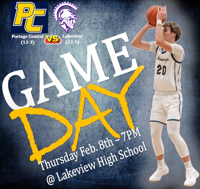 Portage Central Basketball (@pchs_basketball) on Twitter photo SMAC Battle
🆚Lakeview (BC)
🗓️2/8
⏰7PM
📍Lakeview
<a href="/baskejone/">Bill Sall</a> <a href="/DevriesDerrick/">Derrick Devries</a> <a href="/coachmitch44/">Greg Mitchell</a> <a href="/kvccbball/">Kalamazoo Valley Men’s Basketball</a> <a href="/KelloggBruins/">Kellogg Community College Athletics</a> <a href="/DjStephens31/">Dwayne Stephens</a> <a href="/mobazzii/">Mo Bazzi</a> <a href="/8mileCorn/">Cornell Mann</a> <a href="/CoachBooth/">Jimmy Booth</a> <a href="/Coach__CJ/">Chris Johnston</a> <a href="/MikeFitz_03/">Mike Fitzpatrick</a> <a href="/matthewehler/">Matthew Ehler</a> <a href="/BrzezinskiAlec/">Alec Brzezinski</a> <a href="/NolanU_17/">Nolan Unthank</a> @CoachAldridgeBC <a href="/GRCCBasketball/">GRCC Men's Basketball</a> <a href="/TheDZoneBBall/">The D Zone Basketball</a> SMAC Battle
🆚Lakeview (BC)
🗓️2/8
⏰7PM
📍Lakeview
<a href="/baskejone/">Bill Sall</a> <a href="/DevriesDerrick/">Derrick Devries</a> <a href="/coachmitch44/">Greg Mitchell</a> <a href="/kvccbball/">Kalamazoo Valley Men’s Basketball</a> <a href="/KelloggBruins/">Kellogg Community College Athletics</a> <a href="/DjStephens31/">Dwayne Stephens</a> <a href="/mobazzii/">Mo Bazzi</a> <a href="/8mileCorn/">Cornell Mann</a> <a href="/CoachBooth/">Jimmy Booth</a> <a href="/Coach__CJ/">Chris Johnston</a> <a href="/MikeFitz_03/">Mike Fitzpatrick</a> <a href="/matthewehler/">Matthew Ehler</a> <a href="/BrzezinskiAlec/">Alec Brzezinski</a> <a href="/NolanU_17/">Nolan Unthank</a> @CoachAldridgeBC <a href="/GRCCBasketball/">GRCC Men's Basketball</a> <a href="/TheDZoneBBall/">The D Zone Basketball</a>