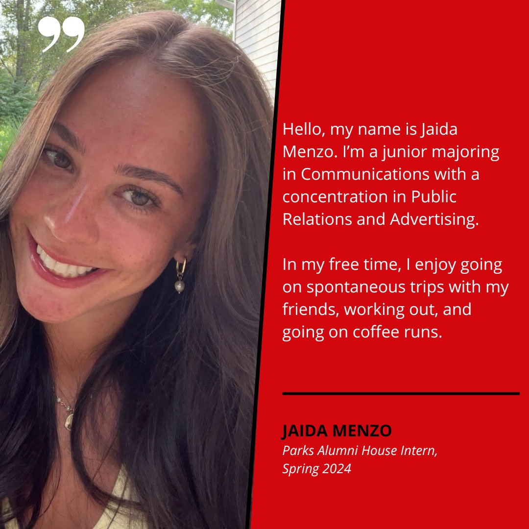 SUNYAlumniHouse's tweet photo. Meet our Lynne Parks '68 SUNY Cortland Alumni House intern, who helps us put on the programming we offer to you! Today we're featuring Jaida. Thanks, Jaida, for all the time and great work you've been putting in! 🤗 #AlumFromDayOne #parksalumnihouse https://t.co/BscvJs6RaK