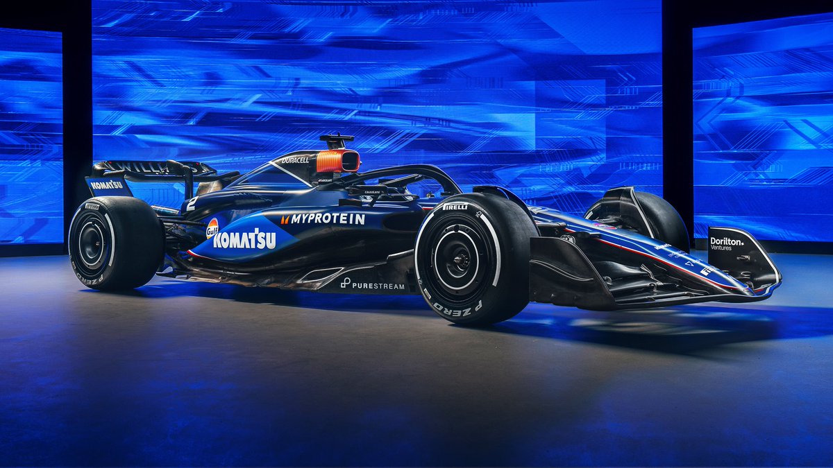 ToXiN1806's tweet photo. Shoutout to Williams for using more than a quarter tin of paint on their livery. We're just going to be watching a bunch of black cars driving around. Sauber just let a 9 year old loose with a highlighter. Alpine put a paint tin next to the car and prayed that colour would stick https://t.co/gTQigmKLlp