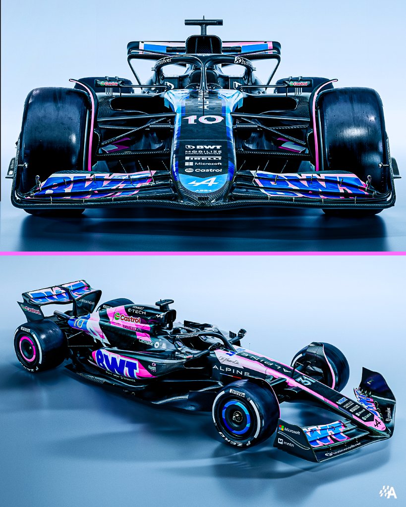 ToXiN1806's tweet photo. Shoutout to Williams for using more than a quarter tin of paint on their livery. We're just going to be watching a bunch of black cars driving around. Sauber just let a 9 year old loose with a highlighter. Alpine put a paint tin next to the car and prayed that colour would stick https://t.co/gTQigmKLlp