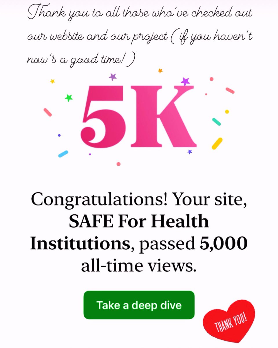 SAFE for Health Institutions Project tweet media