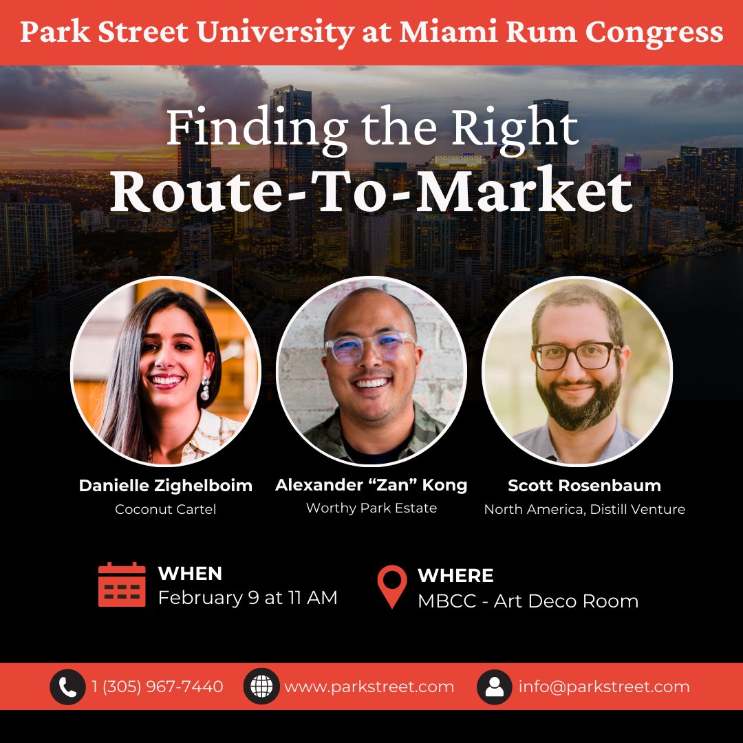 ParkStreetNews's tweet photo. Join us at the Miami Rum Congress on Friday, February 9 for insights from industry leaders Sarah Nagel Sisisky, Fletcher Tate, and Gabriel Urrutia, Danielle Zighelboim, Alexander โZanโ Kong, and Scott Rosenbaum.
Learn more at https://t.co/woc93CaaZX
#MiamiRumCongress https://t.co/uC5Jqf9tyj