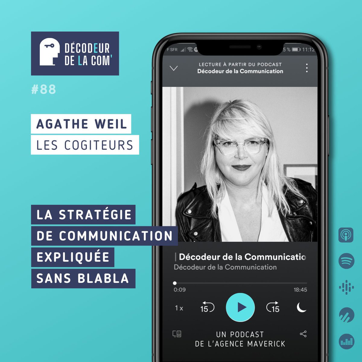 En #communication, il ne faut pas confondre stratégie et plan de Com !
Explications <a href="/AgatheWeil/">Agathe Weil</a>, présidente de #Cogiteurs, dans ce nouvel épisode <a href="/Decodeurdelacom/">Décodeur de la Communication</a>.

#LaComEstUnMétier 

⬜️ podcasts.apple.com/fr/podcast/la-…