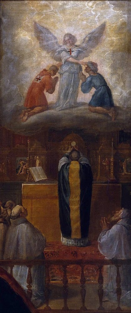 messainlatino's tweet photo. La Messa tradizionale nell'arte - S. Giovanni di Matha e la fondazione dei Trinitari, V. Carducho (XVII sec.), Madrid. #MTLnellarte #trinitari  #MiL #mtl —  🔸Per leggere il post di #Messainlatino CLICCARE QUI 👉🏼: https://t.co/mFQDIoMA8S https://t.co/Ww2f5RLNsz