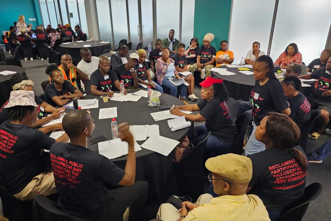 CALS_ZA's tweet photo. Our Mazi Choshane is over at the #MACSummit hosted by @macua_sa, leading the Commission on Minerals and the Environment. The summit brings together affected communities and environmental rights activists https://t.co/V8cTXoV8I5