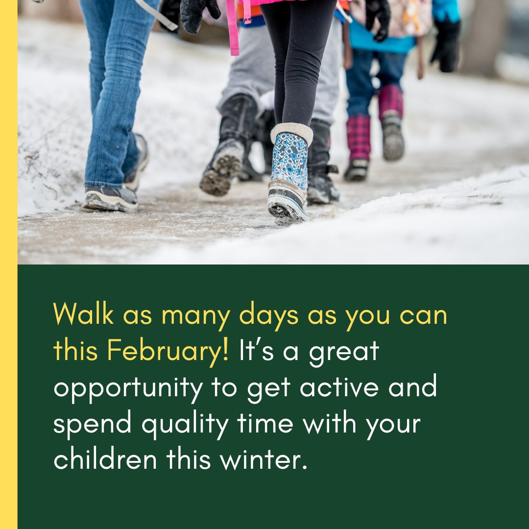 It's #WinterWalkDay Bundle up and enjoy the #JourneyOutside to school with family and friends ❄️ Walking to school is a great way to encourage students to build healthy lifelong habits and engage in the benefits of active transportation! ow.ly/WotA50QyLuh transportation/