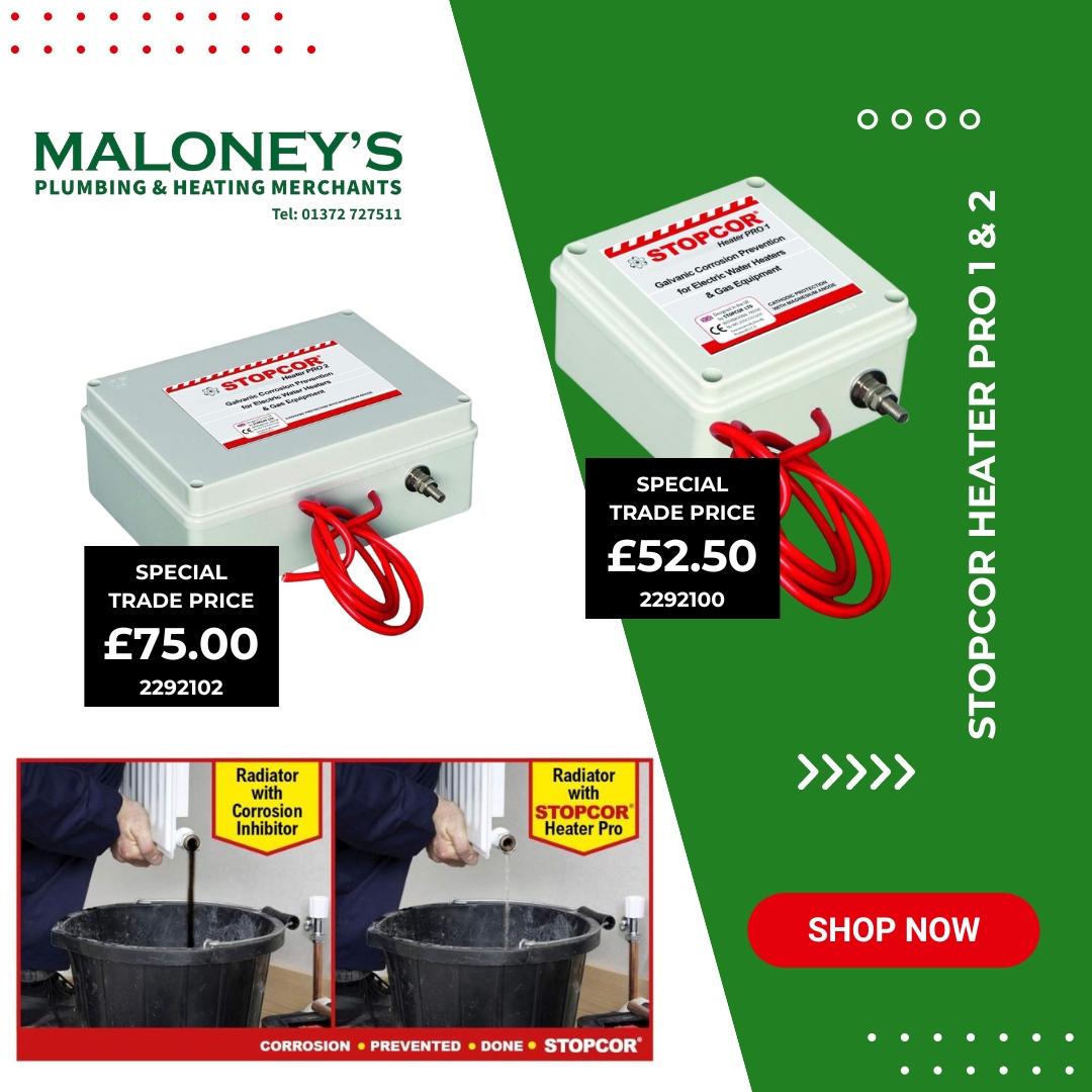 Maloneys_01's tweet photo. 🛠️ Invest in the most advanced Corrosion Prevention available.

STOPCOR deals with the root of the problem and eliminates all the effects. (Pipe leaks, sludge, limescale, hard water, cold spots and blocking). 

Heater PRO 1 - 2292100
Heater PRO 2 - 2292102

#maloneys https://t.co/1T1PWZqbZy