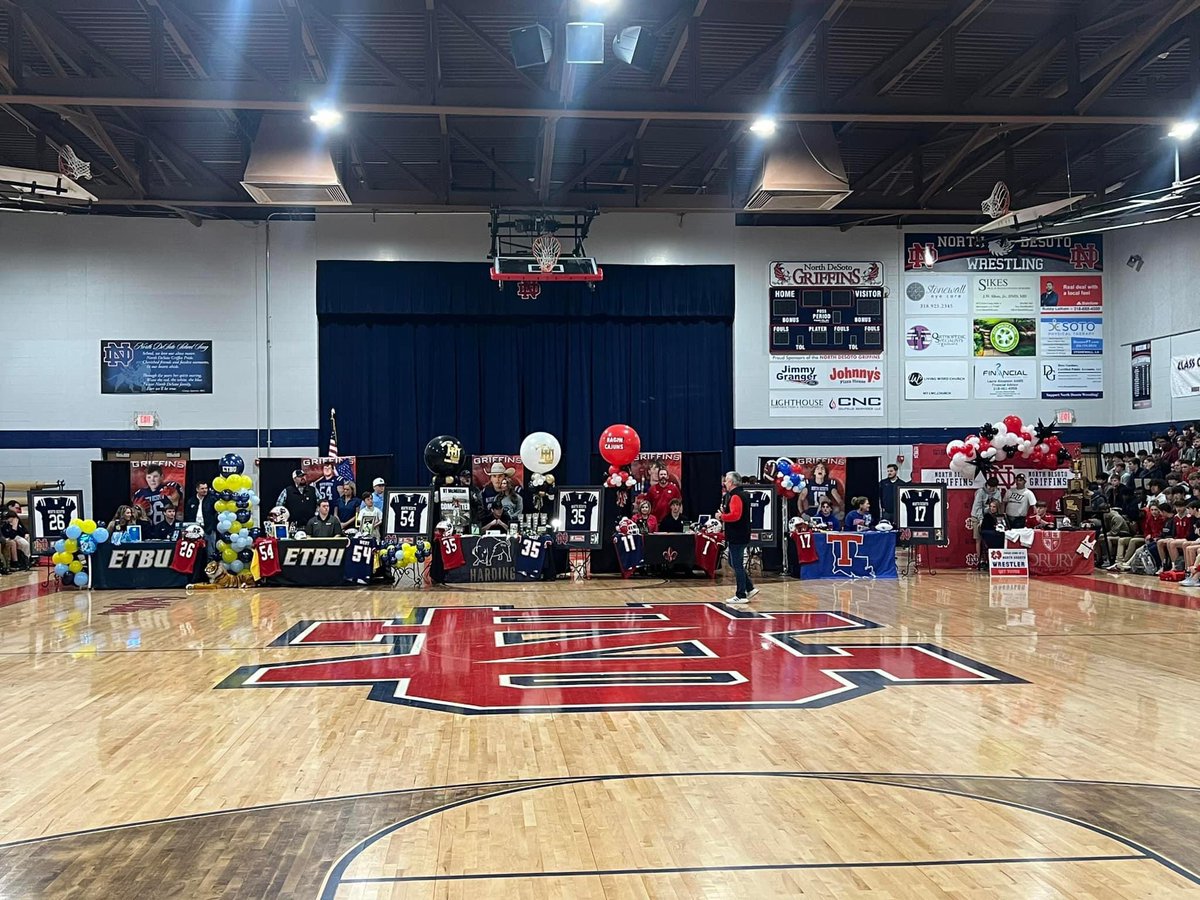 HOMEGROWN! 5 former Middle School Griffins signed this morning! Congrats boys!