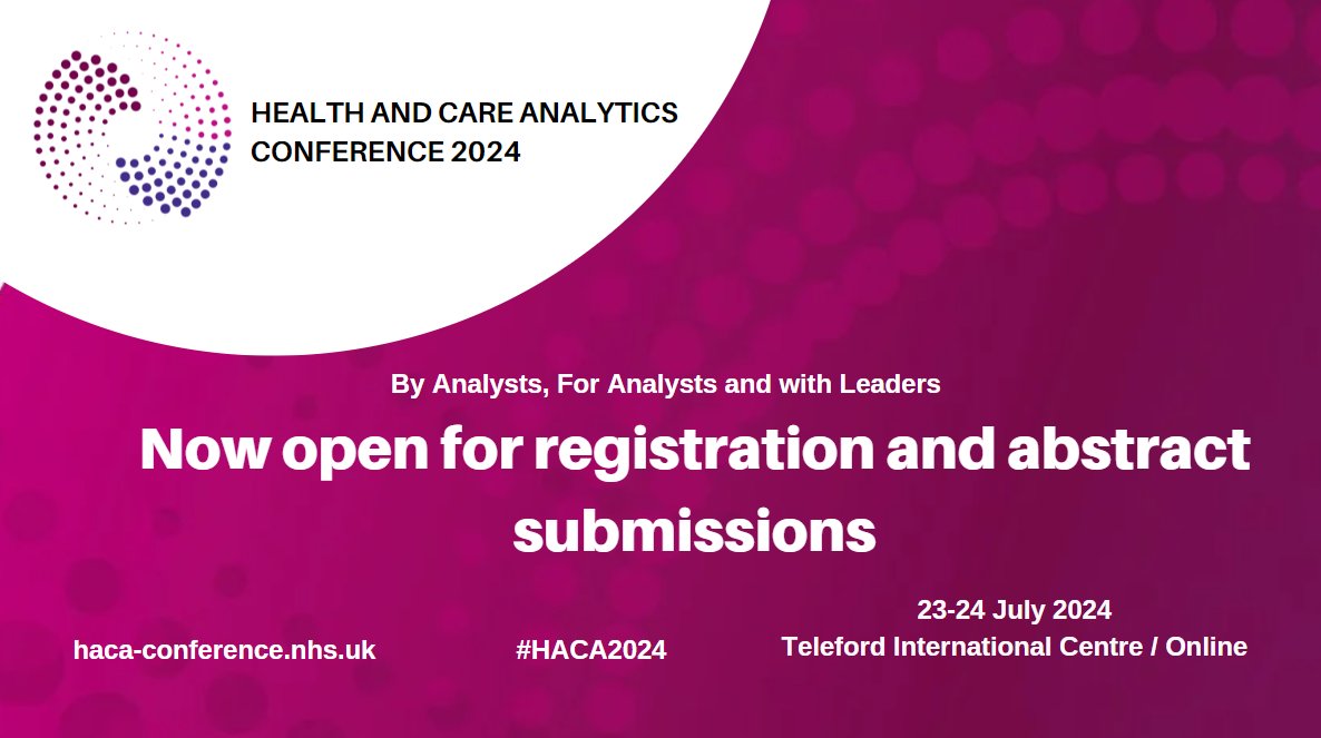 As we launch #HACA2024 conference we are delighted to welcome back @bengoldacre a champion of the work of analysts youtu.be/QehTC7ZGAKY Join us and get your abstract submissions in now smartsurvey.co.uk/s/HACA24Submis…