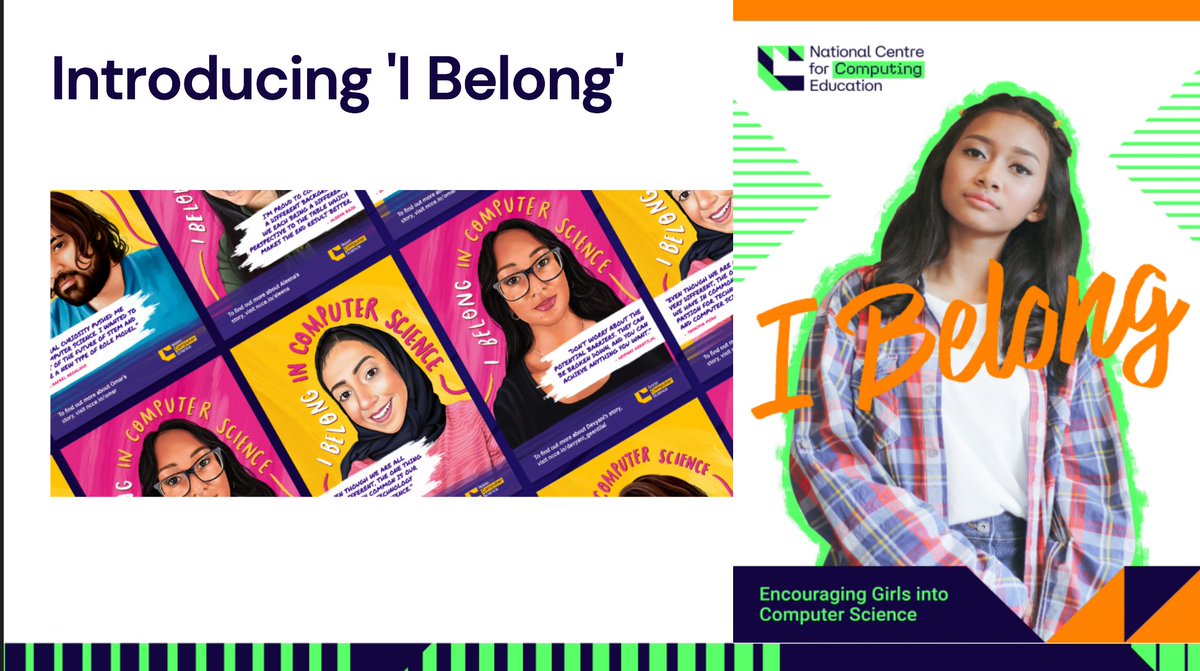 Really enjoyed the @WeAreComputing 'I Belong' training this morning by @cgarside - investigating ways to encourage more girls into Computing. You can read more about the #IBelongCS program here: teachcomputing.org/i-belong (Nice to chat to @rcoultart too!) #CASchat #edTech
