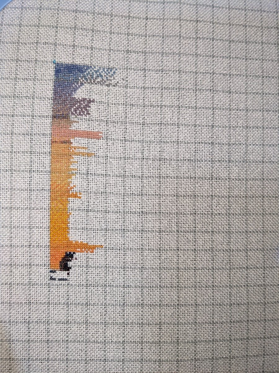 NoGenreLeftBhnd's tweet photo. More Chicago Skyline for #FullCoverageFebruary for me. I've got just the very tip of a building started, and those sunset colors are blended so well. Another 350 stitches done.
#CrossStitch #Artecy #ChicagoSkyline #WIP #FandonStitchingCentral #TeamPluto #ChicagoSkyline https://t.co/TIlrgxjUJG