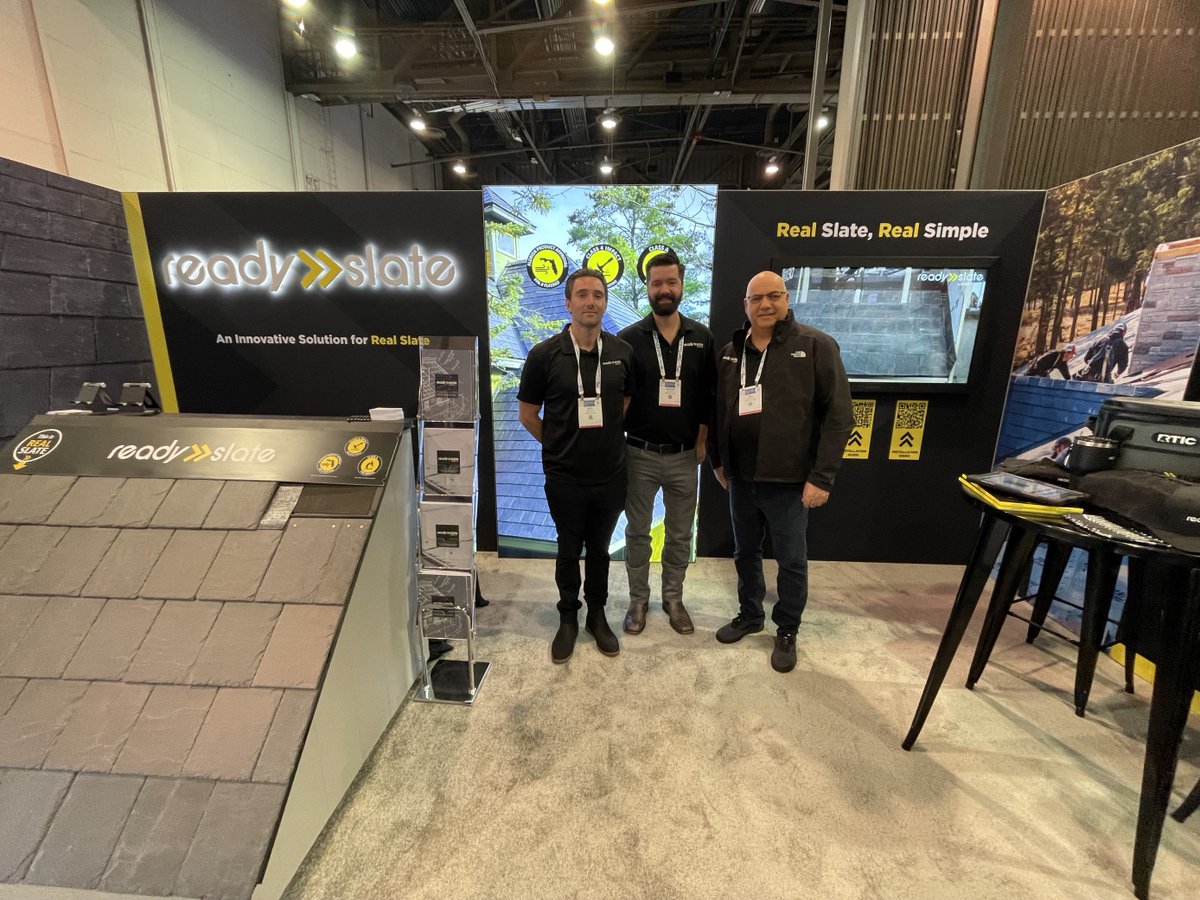 The @RoofingExpo has kicked off, and the Readyslate team is already at our booth (6048) eagerly awaiting your arrival! 😜 😜 #IRE2024