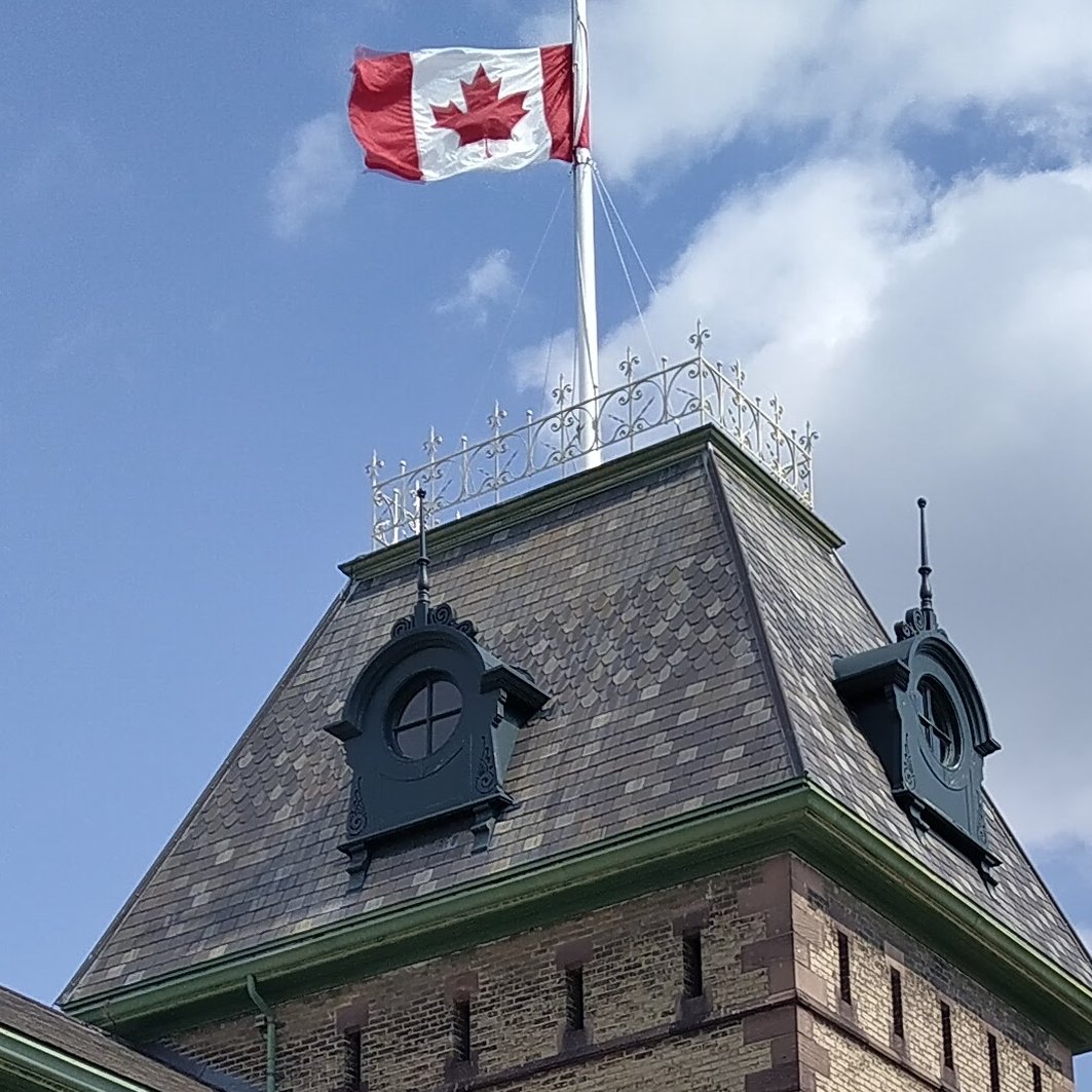 Happy Canada's Flag Day! Day or night, shine or rain, the national flag is always hoisted on Wolseley Barracks. #Flagday #CanadaFlagDay