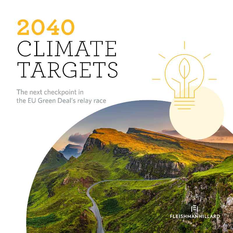 fleishmanEU's tweet photo. 🇪🇺 Yesterday @EU_Commission shared recommendations for #2040 climate targets, including a 90% reduction of carbon emissions compared to 1990 levels. Want to know more? Our 2040 targets briefing got you covered. Contact us to get your copy today.