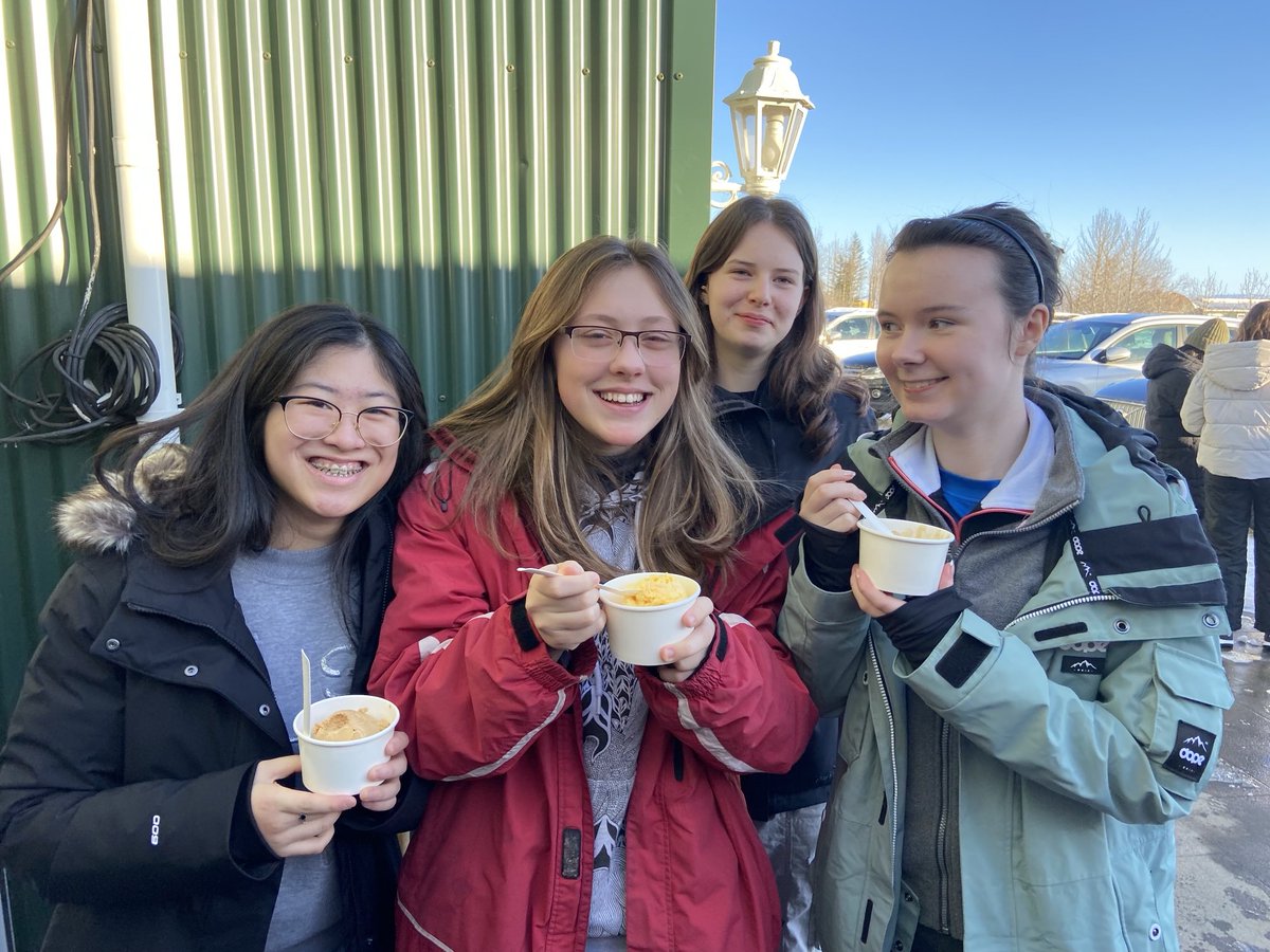 HSofG's tweet photo. #HSOGGeography #HSOGIceland enjoying ice cream at a dairy farm🍦 https://t.co/Q9xcFk4hmz