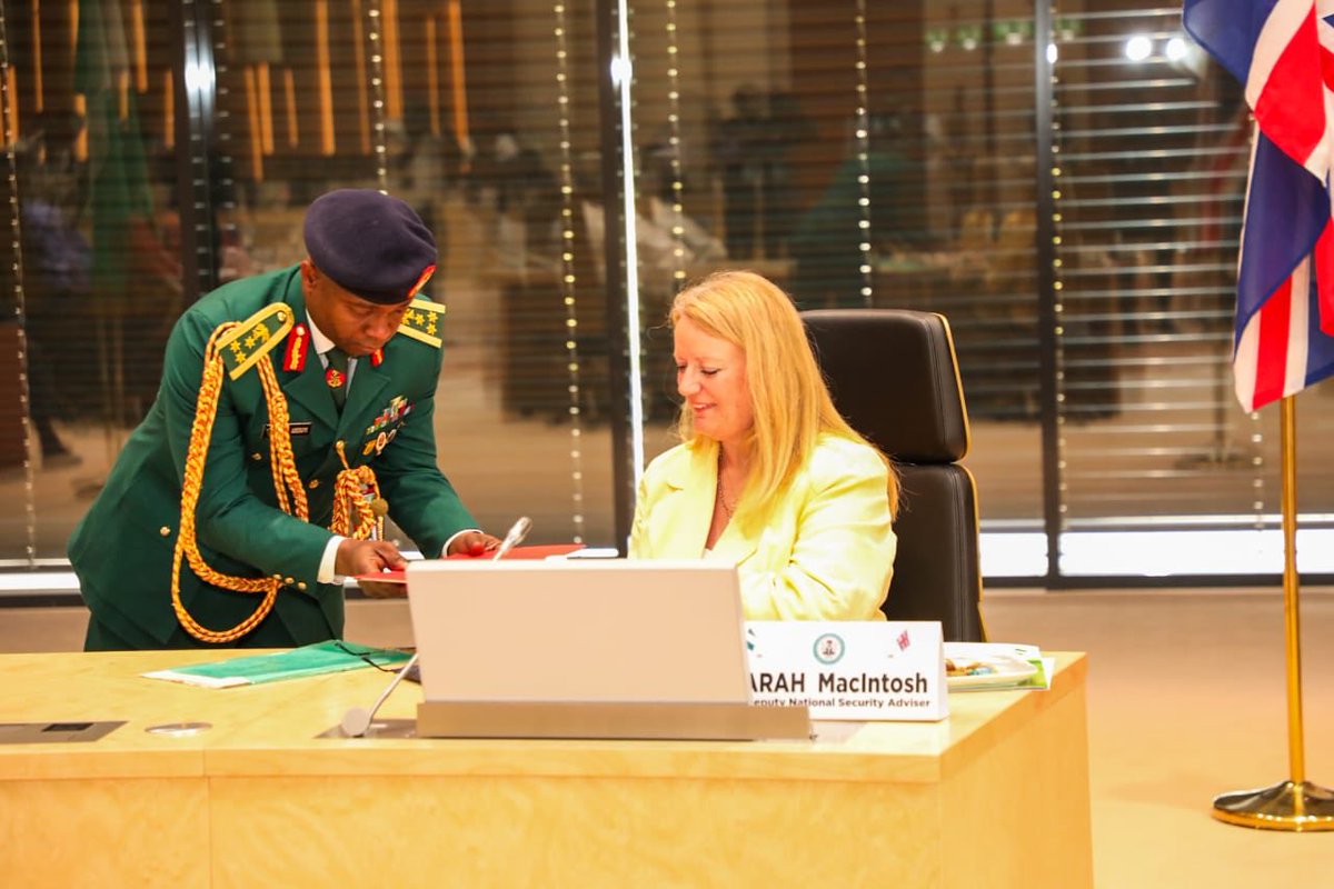 NigerianNavy's tweet photo. Second Edition of the United Kingdom Nigeria Security and Defence Partnership Dialogue at the Office of the National Security Adviser, Three Arms Zone, Asokoro, Abuja from 7 – 8 February 2024. #OnwardTogether  1/3 https://t.co/UMqOdTs5Ft