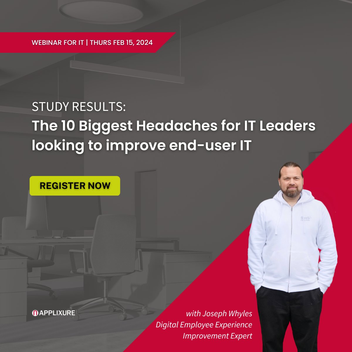 applixure's tweet photo. We interviewed IT leaders to understand how high digital employee experience ranks in their priorities, and what their key challenges are as they seek to improve employees' IT experience.  Come hear what they said, and what their biggest headaches are.
https://t.co/amTpQmz3cO https://t.co/K71nY0CFWO
