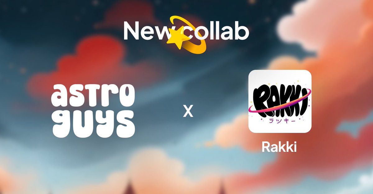AstroGuys x @RakkiNFT 💫

Rakki's now vibing on our Vibelist! The Astro Hub's lit up with cosmic energy holding this stellar collection! 

To celebrate this collab, we're giving away 5 Rakki WL spots in this post!

Like + RT ✌️
