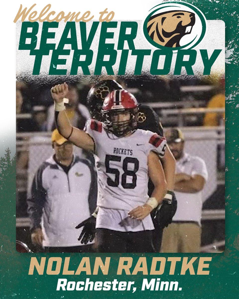 BSUBeaversFB's tweet photo. From Rochester staying in state to play for #BeaverTerritory Nolan Radtke!

#GoBeavers #GTA #NSD24 https://t.co/eYQ7U4Y2aq