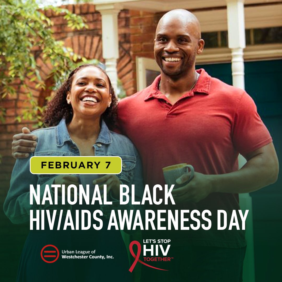 ulwestchester's tweet photo. Today is National Black HIV/AIDS Awareness Day, a day to acknowledge progress in HIV prevention and care among Black/African American people, while recognizing the work still needed. To #StopHIVTogether, we must address HIV stigma and barriers.

#ULWC #ULWestchester #NBHAAD https://t.co/con4ETRoGZ