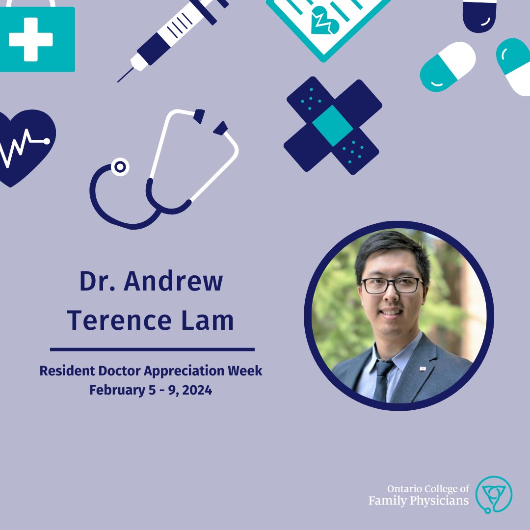 OCFP's Family Medicine Resident of the Year, Dr. Lam, actively advocated for the family medicine resident experience at both local & national levels throughout his training. Read more: bit.ly/4956ipg Nominate a family med resident for the 2024 Awards starting Feb 29!