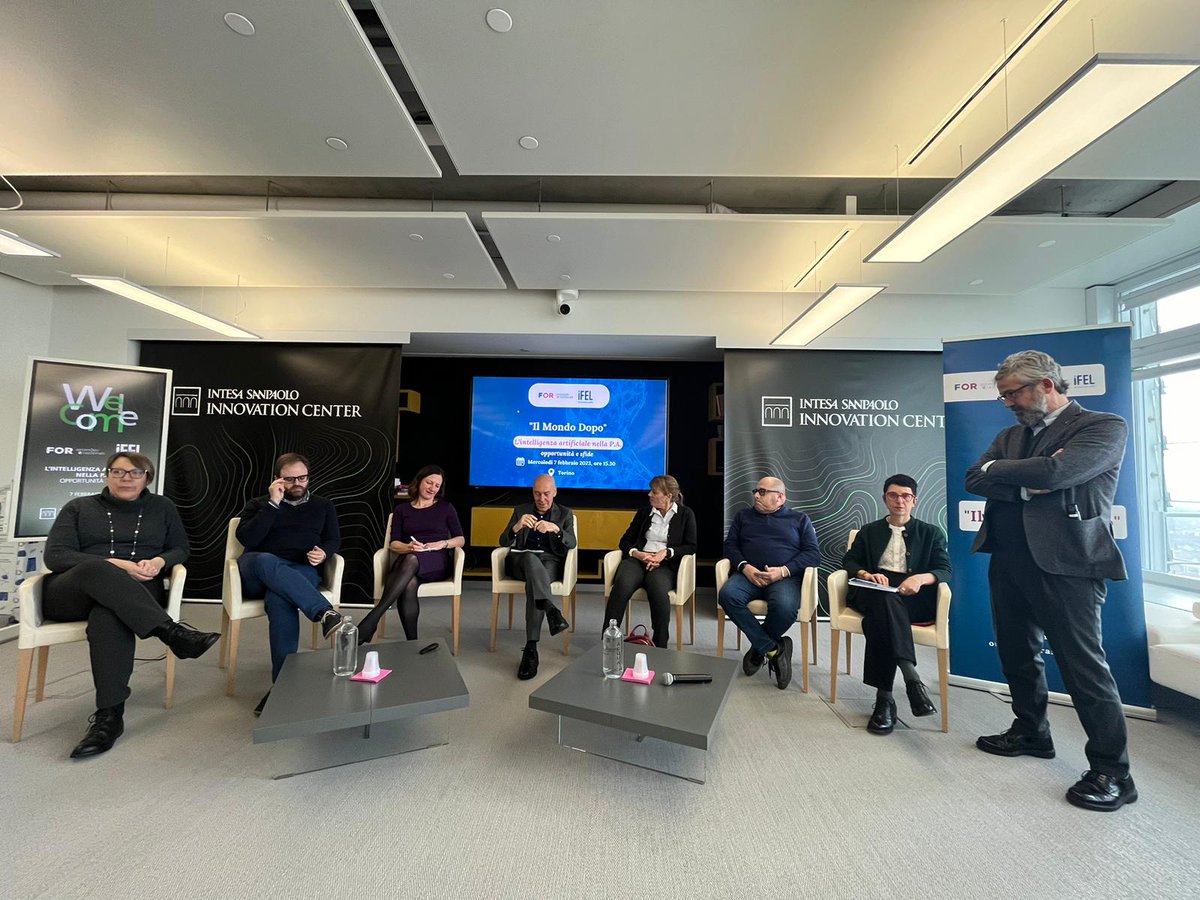Inizia la diretta dall'Intesa San Paolo Innovation Center di Torino: "L'intelligenza Artificiale nella P.A.: opportunità e sfide" 🌍

In partnership con <a href="/FondazioneIFEL/">IFEL Fondazione ANCI</a> 

Modera <a href="/claudiovelardi/">claudiovelardi</a> 

📎shorturl.at/fsETW