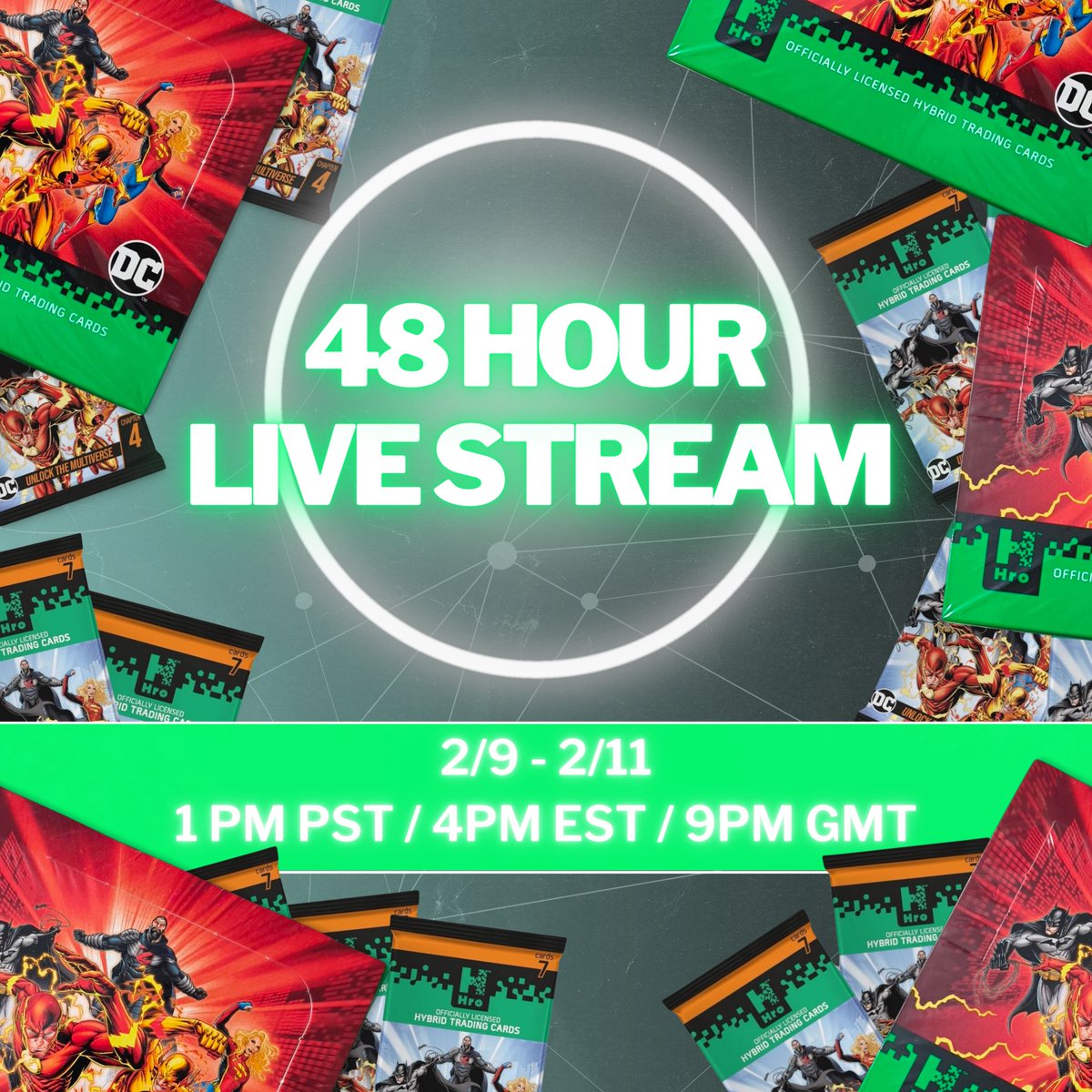 We’re back and couldn’t be more excited about the <a href="/hro/">Hro</a> 48 HOUR LIVE STREAM starting this Friday! We can’t wait to see the community there for some awesome events, giveaways and of course tons of pack ripping