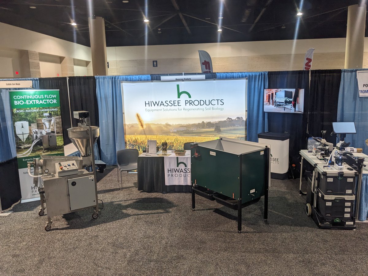 It's great to be at the US Composting Council conference in Daytona Beach. Come past our booth to see the Bio-Extractor, VermiFlow CFT composting system and the H-Pack Mobile Microscopy Kit.