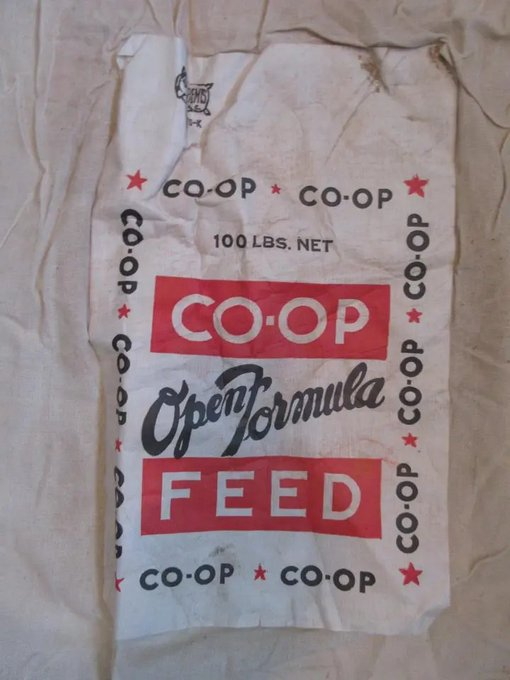 rusticrelics04's tweet photo. Vintage Cloth FEED Sack Co-Op OPEN Formula 100 Pound FEED Bag Red Black & White https://t.co/Mz8ZPNZXx6… #eBay via
@eBay #feedsack #rustic #Homestead #Coop #fabric #crafts #sweing #Farmer #farming #Ebay https://t.co/AH8QRadzQB