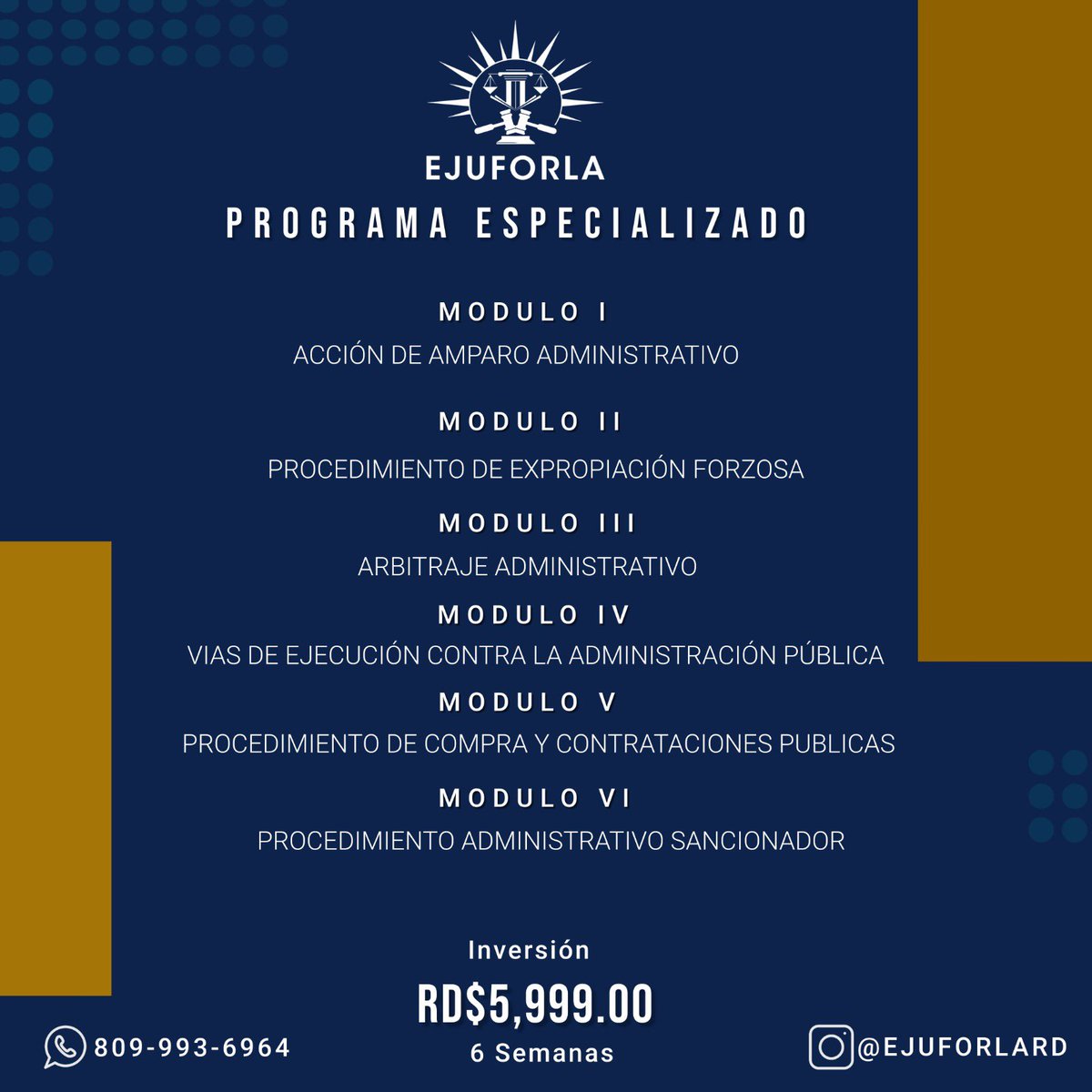 ejuforlard's tweet photo. ¡Atención comunidad! ✍🏻 HOY iniciamos 🗣️

☎️ Inscríbete al: 809-993-6963 

#derechocorporativo #derechoadministrativo #derechotributario https://t.co/JXYgt93AFb