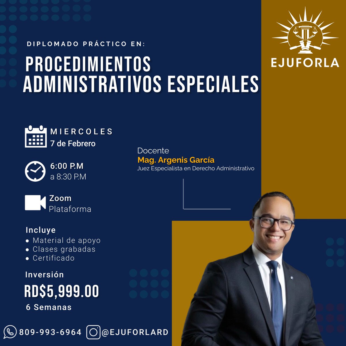 ejuforlard's tweet photo. ¡Atención comunidad! ✍🏻 HOY iniciamos 🗣️

☎️ Inscríbete al: 809-993-6963 

#derechocorporativo #derechoadministrativo #derechotributario https://t.co/JXYgt93AFb