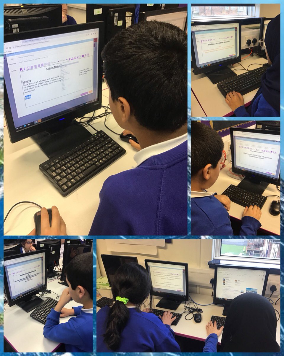 Year 6 are using 2Blog to create their own blog posts based on our current topic in geography, Natural Resources. #Computing #Geography 🌎 #SDG11 #SDG12 @SDG2030 @SDGoals @bitesizeSDGs @purpleMash