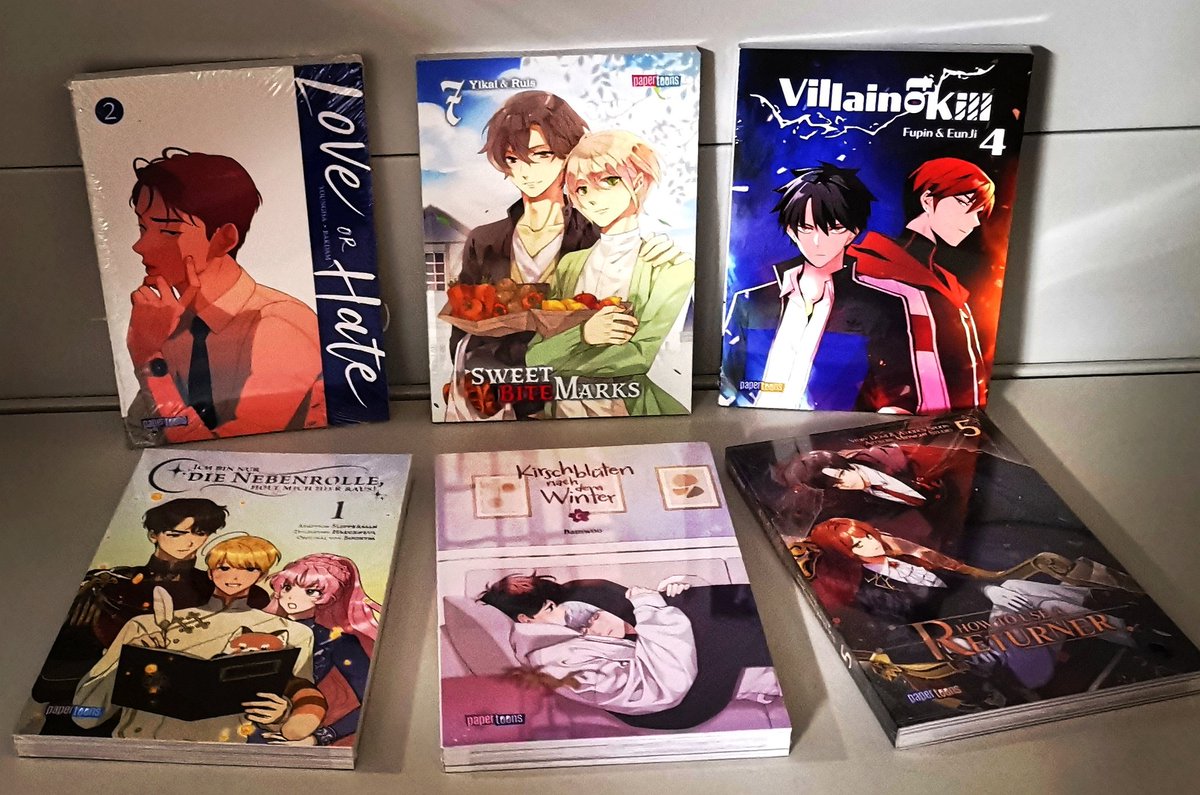 PresseComicShop's tweet photo. Die Neuheiten von @papertoons_de sind eingetroffen und bei uns online https://t.co/PMjwbK8O1J , sowie in unseren Geschäften Chemnitz Paul-Bertz-Str. 20 und Zwickau Magazinstr. 13-15 (ab Do) verfügbar. 😀 #loveorhate #kirschblütennachdemwinter #sweetbitemarks #pressecomicshop https://t.co/A0OGh1my7L