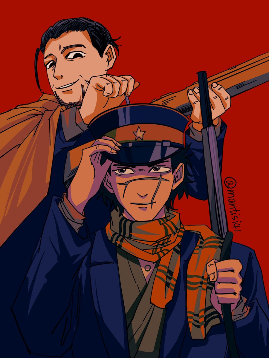 Lovely guys
 #goldenkamuy #saichisugimoto #ogatahyakunosuke